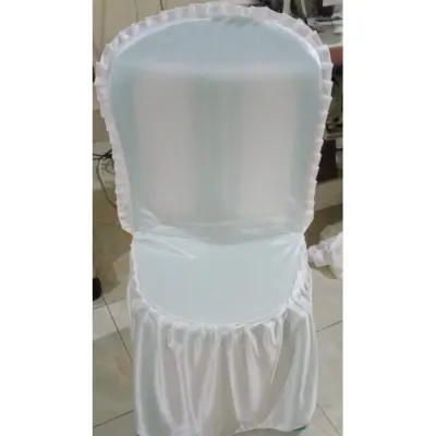 SARUNG KURSI NAPOLLY 101 / COVER KURSI NAPOLI PUTIH POLOS PREMIUM (READY)
