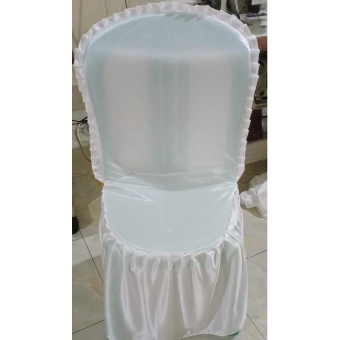 NAPOLLY 101 / COVER KURSI NAPOLI PUTIH POLOS EKONOMIS (READY)